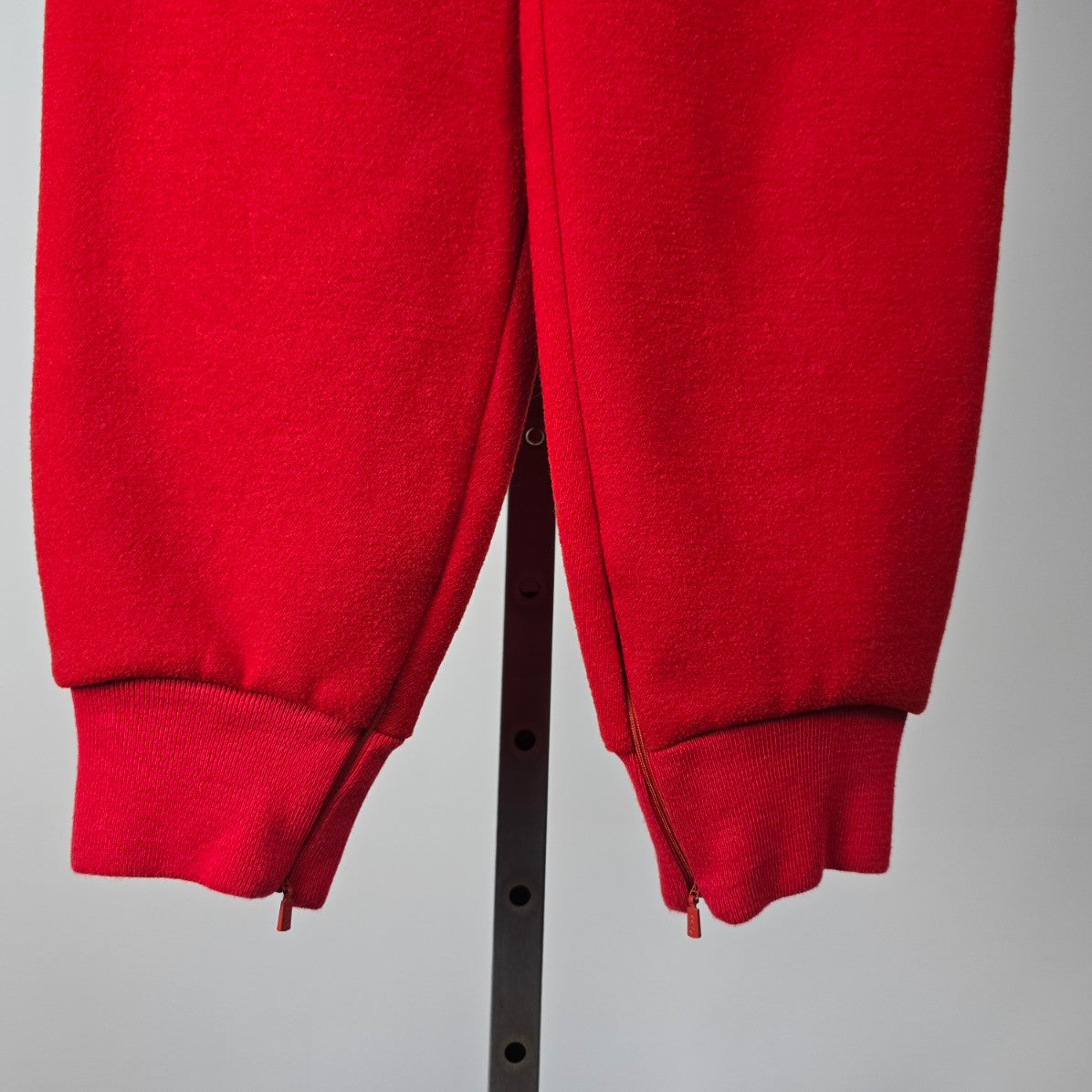 Chloe Red Wool High Rise Jogger Pants Size 4