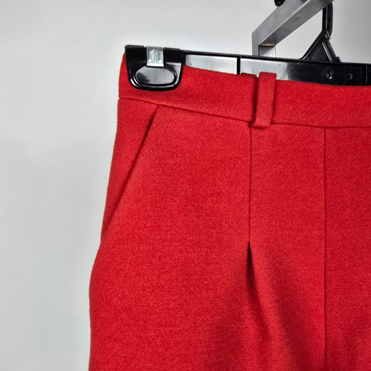 Chloe Red Wool High Rise Jogger Pants Size 4