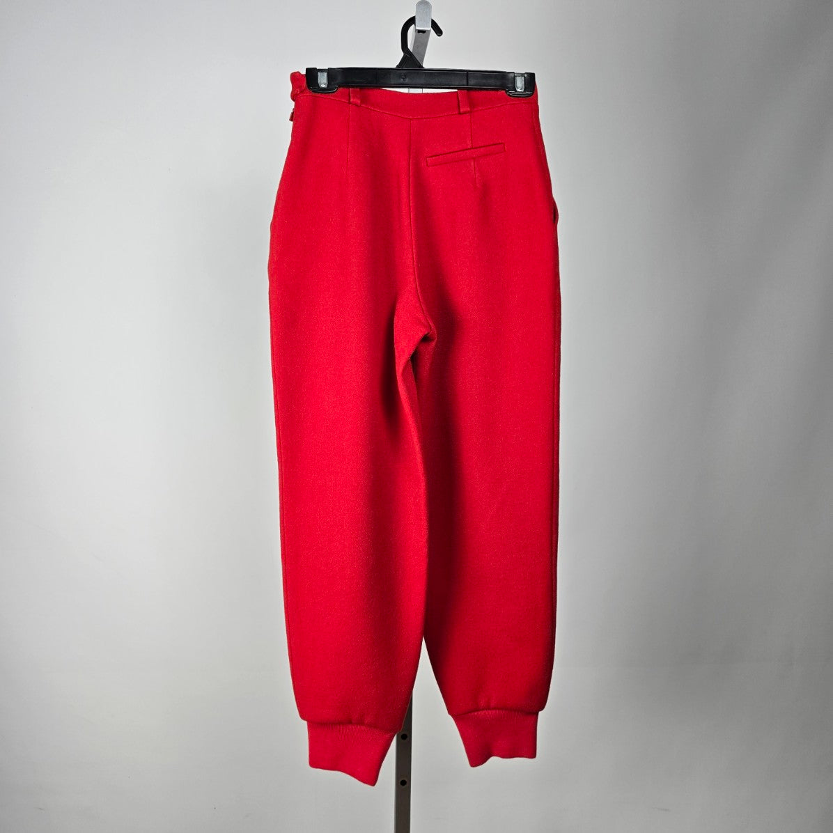 Chloe Red Wool High Rise Jogger Pants Size 4