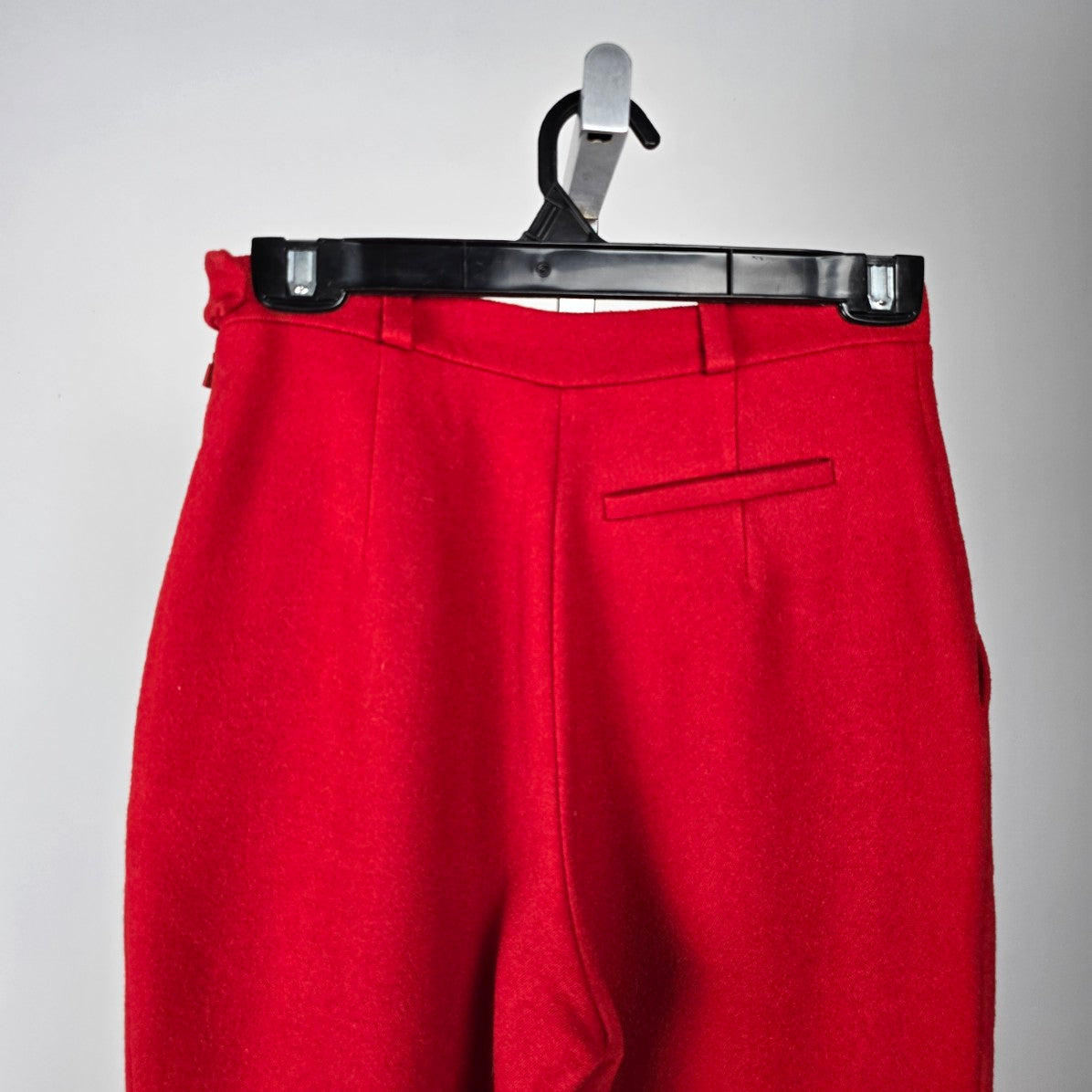 Chloe Red Wool High Rise Jogger Pants Size 4