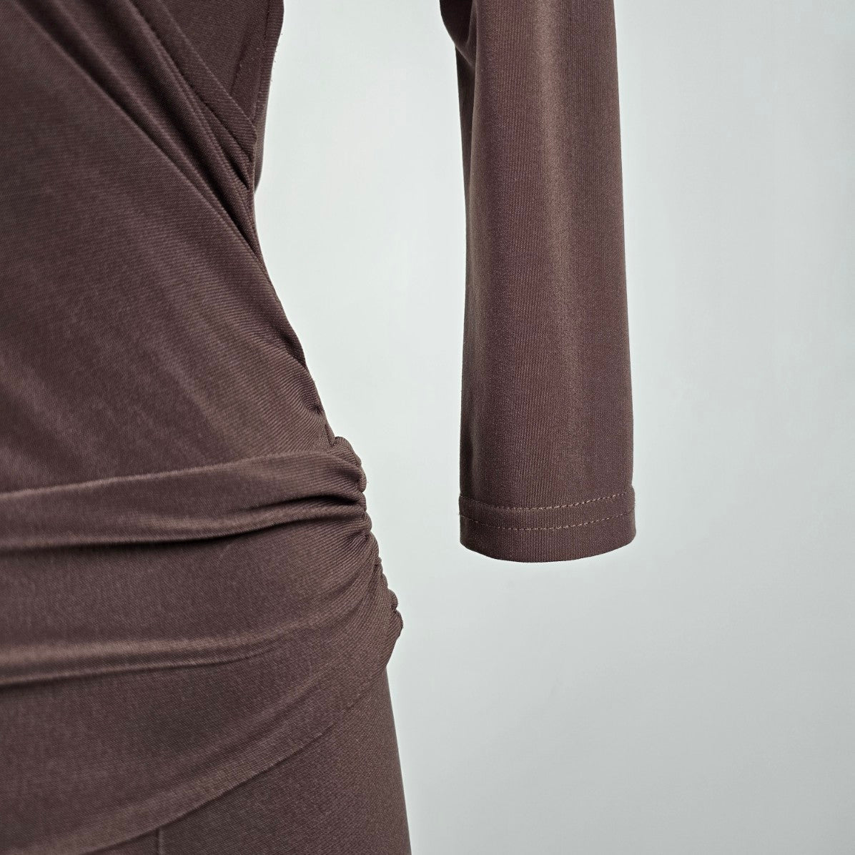 Joseph Ribkoff Brown Drop Waist Midi Dress Size 4