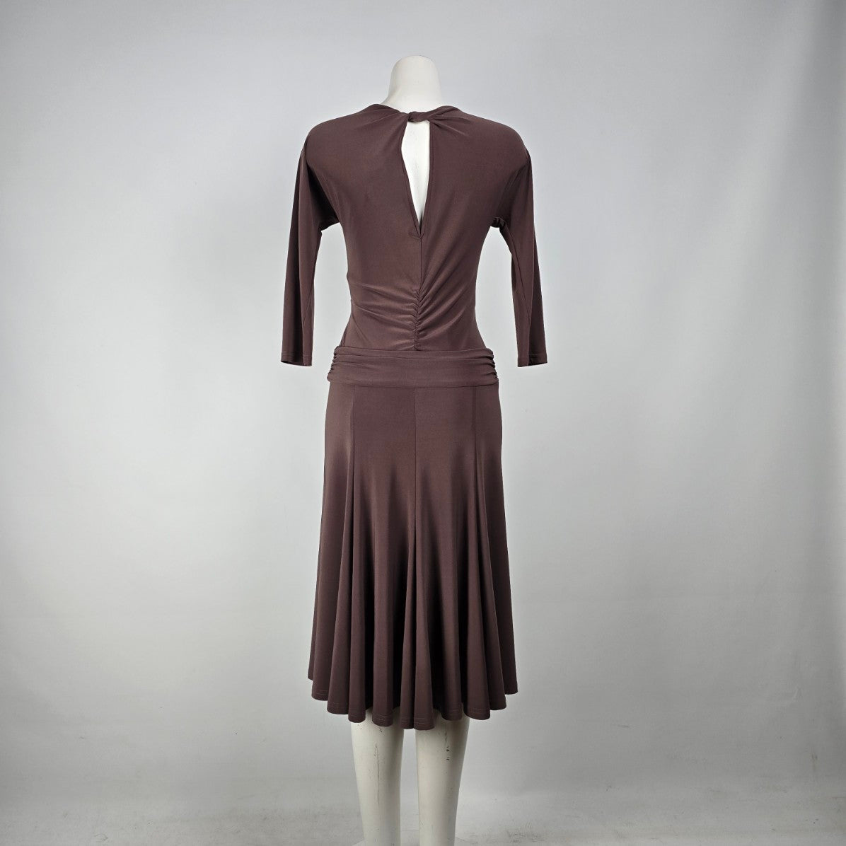 Joseph Ribkoff Brown Drop Waist Midi Dress Size 4