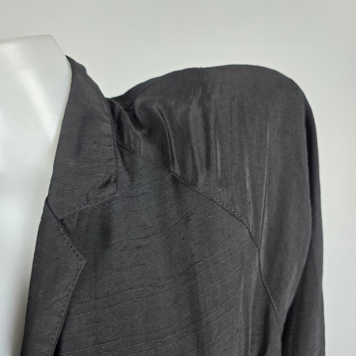 TC Petites Black Collar Belted Shirt Dress Size 5/6