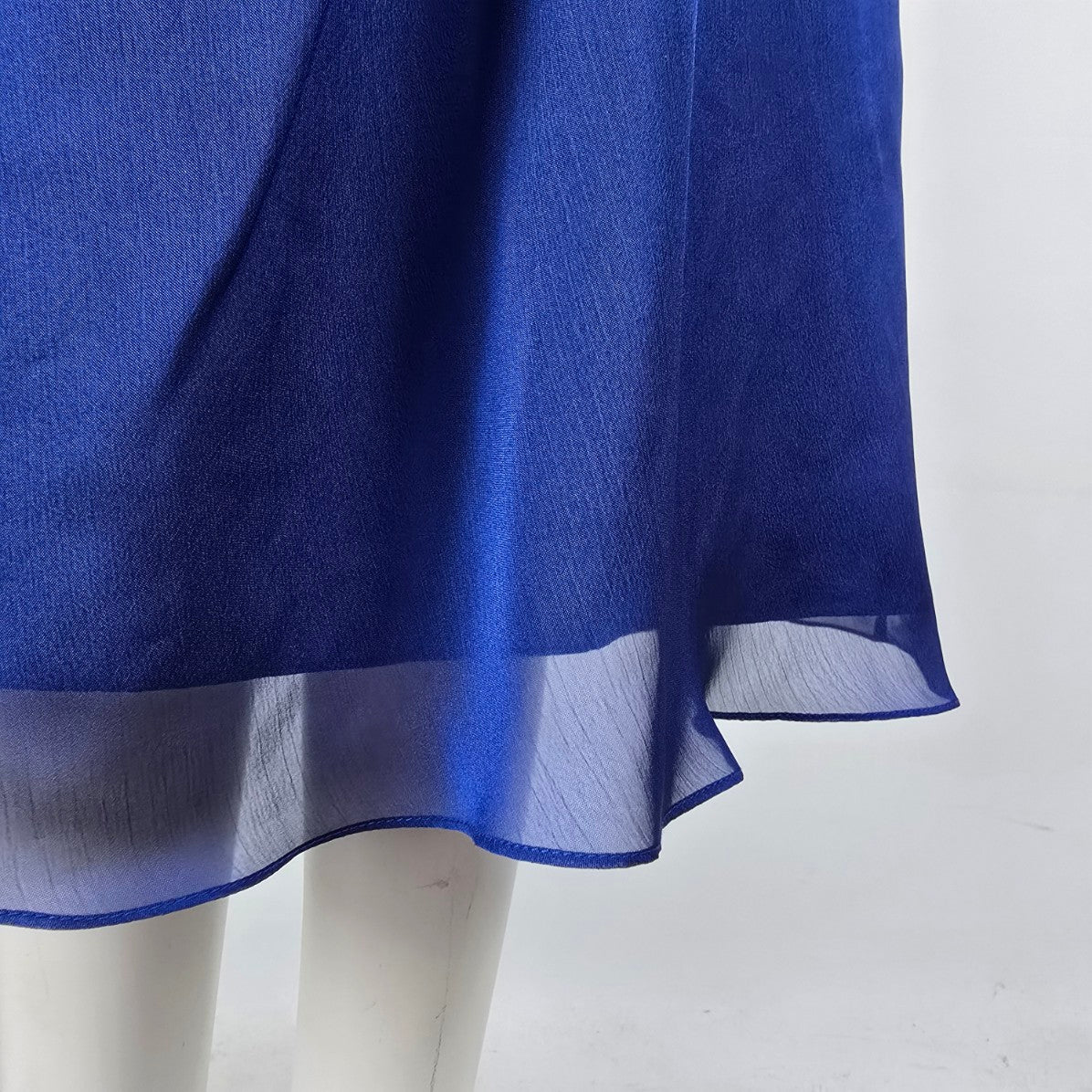 Symphony Of Venus Blue Halter Floral Detail Event Gown Size XL