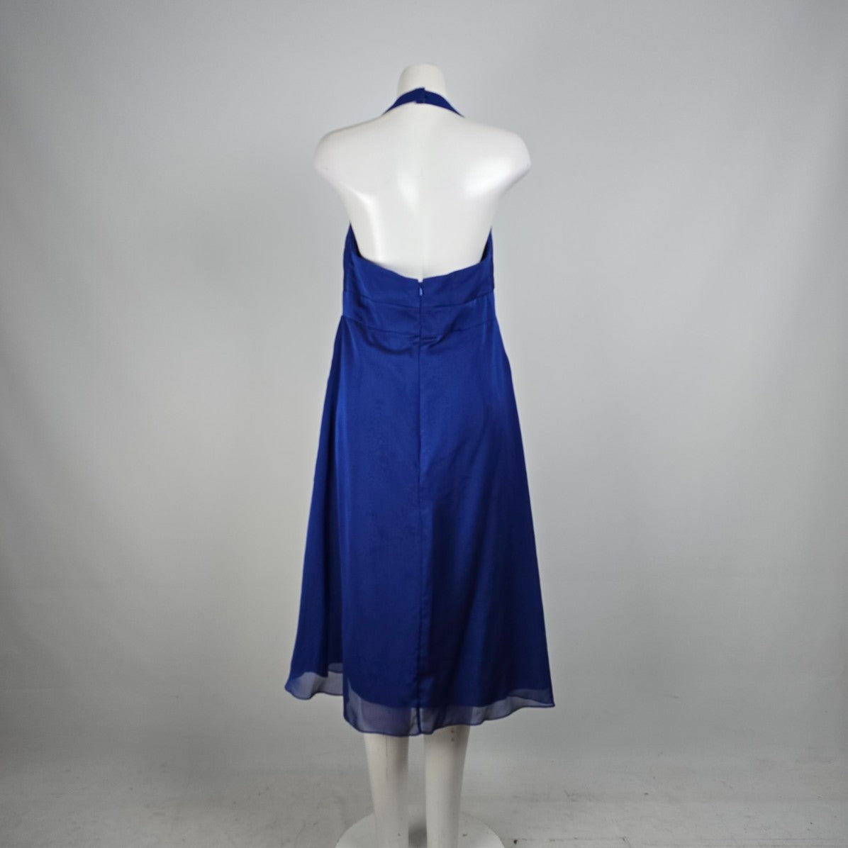 Symphony Of Venus Blue Halter Floral Detail Event Gown Size XL