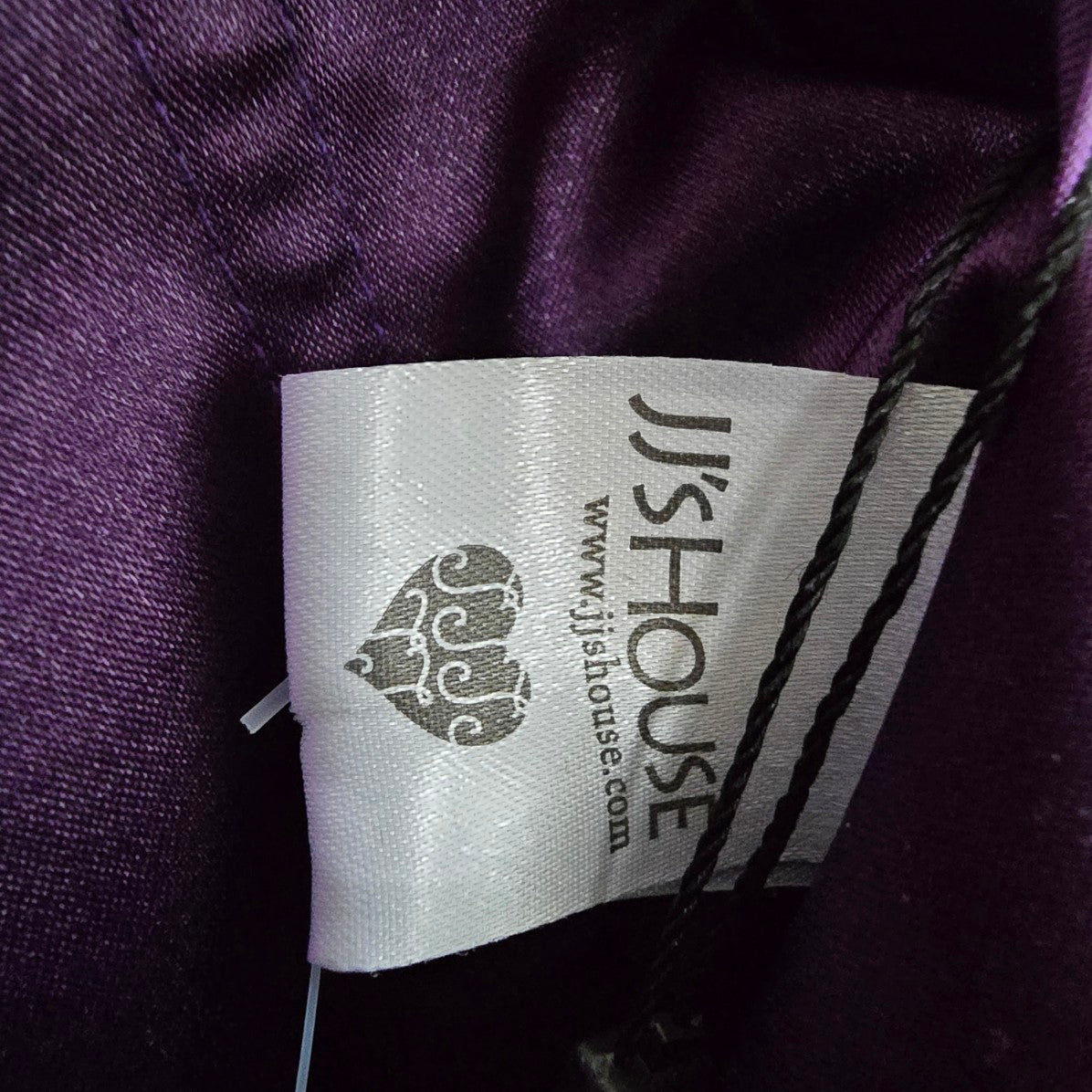 JJs House Purple Beaded Sequined Halter Event Gown Size S