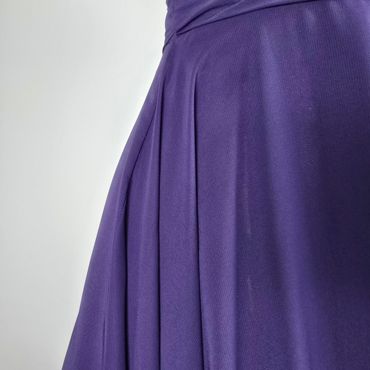 JJs House Purple Beaded Sequined Halter Event Gown Size S