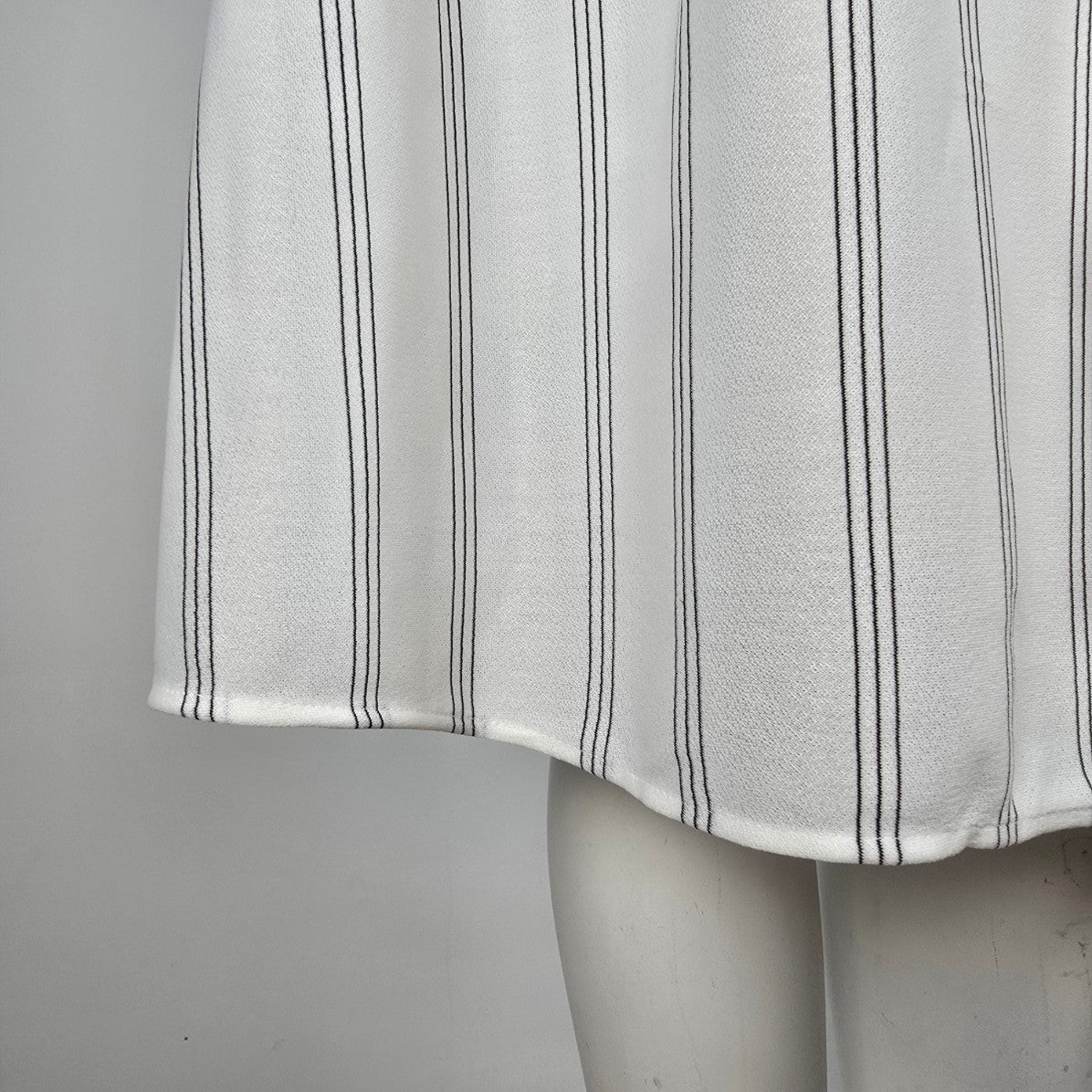 Vintage Koppy Katt White Stripped Fit & Flare Dress Size M/L