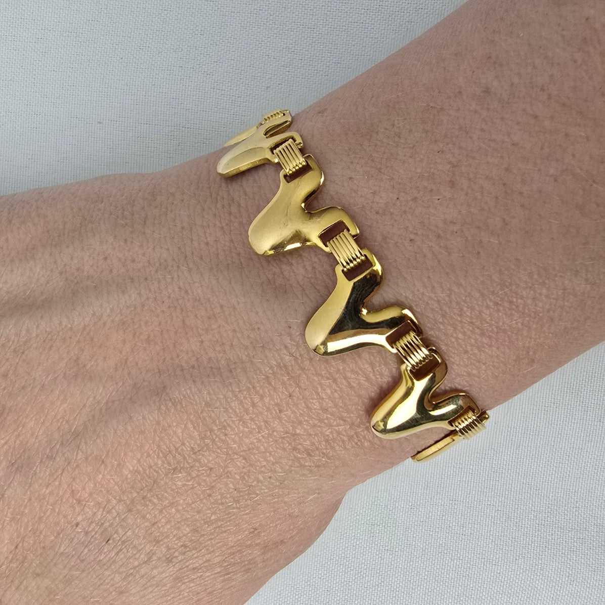 Vintage Gold Tone Link Bracelet
