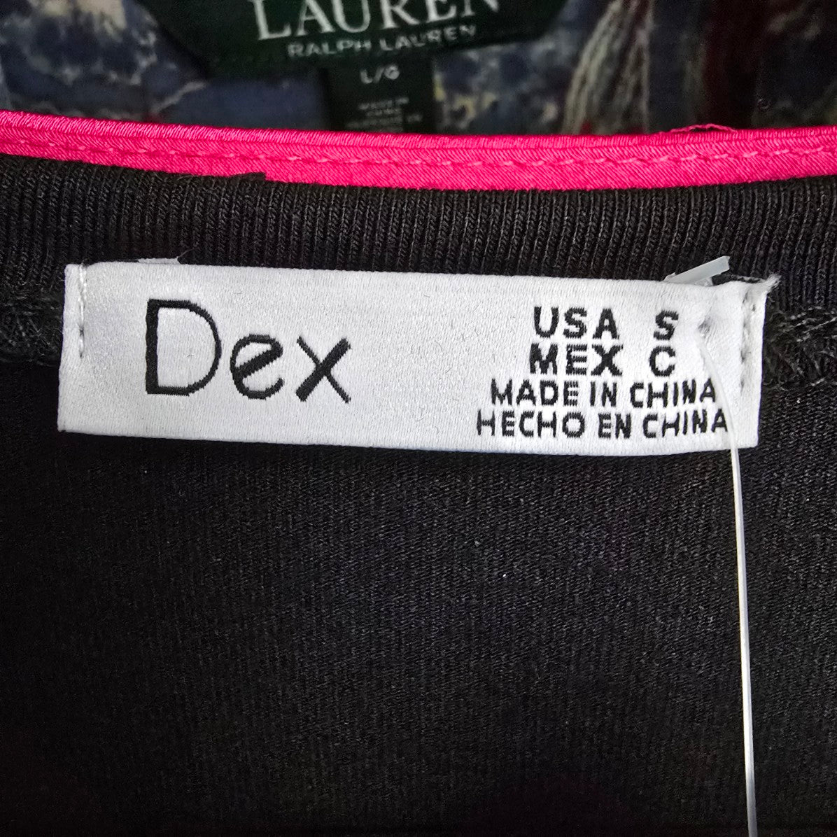Dex Black Ruched Mini Dress Size S