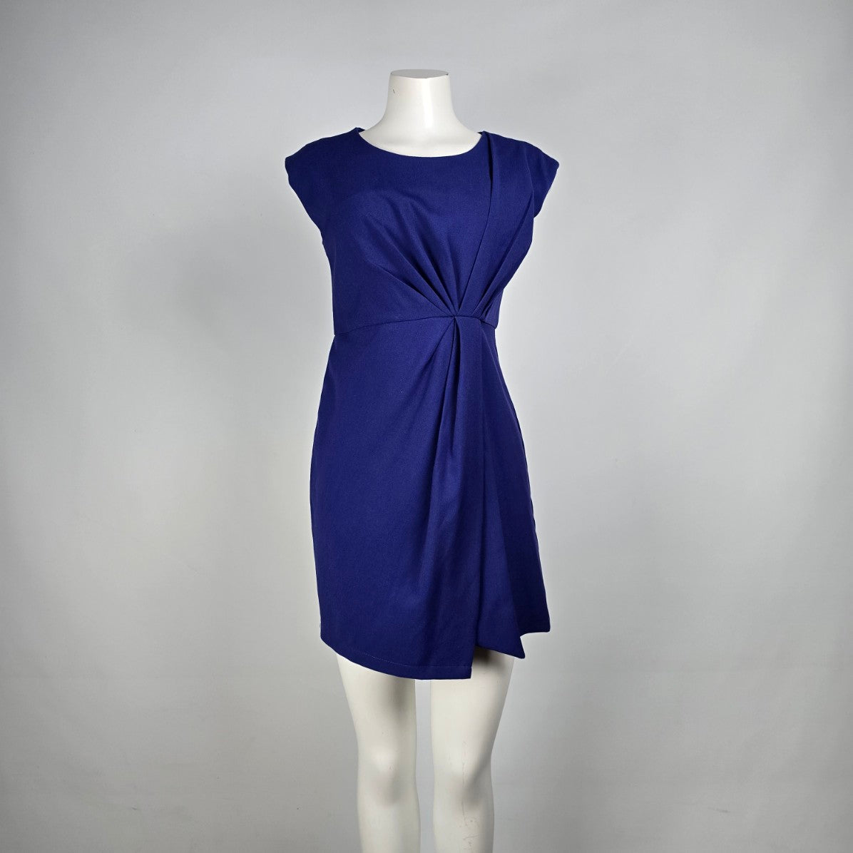 Angeleye London Blue Draped Sheath Dress Size S