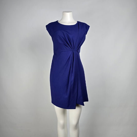 Angeleye London Blue Draped Sheath Dress Size S