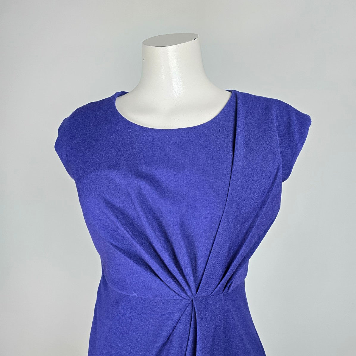 Angeleye London Blue Draped Sheath Dress Size S