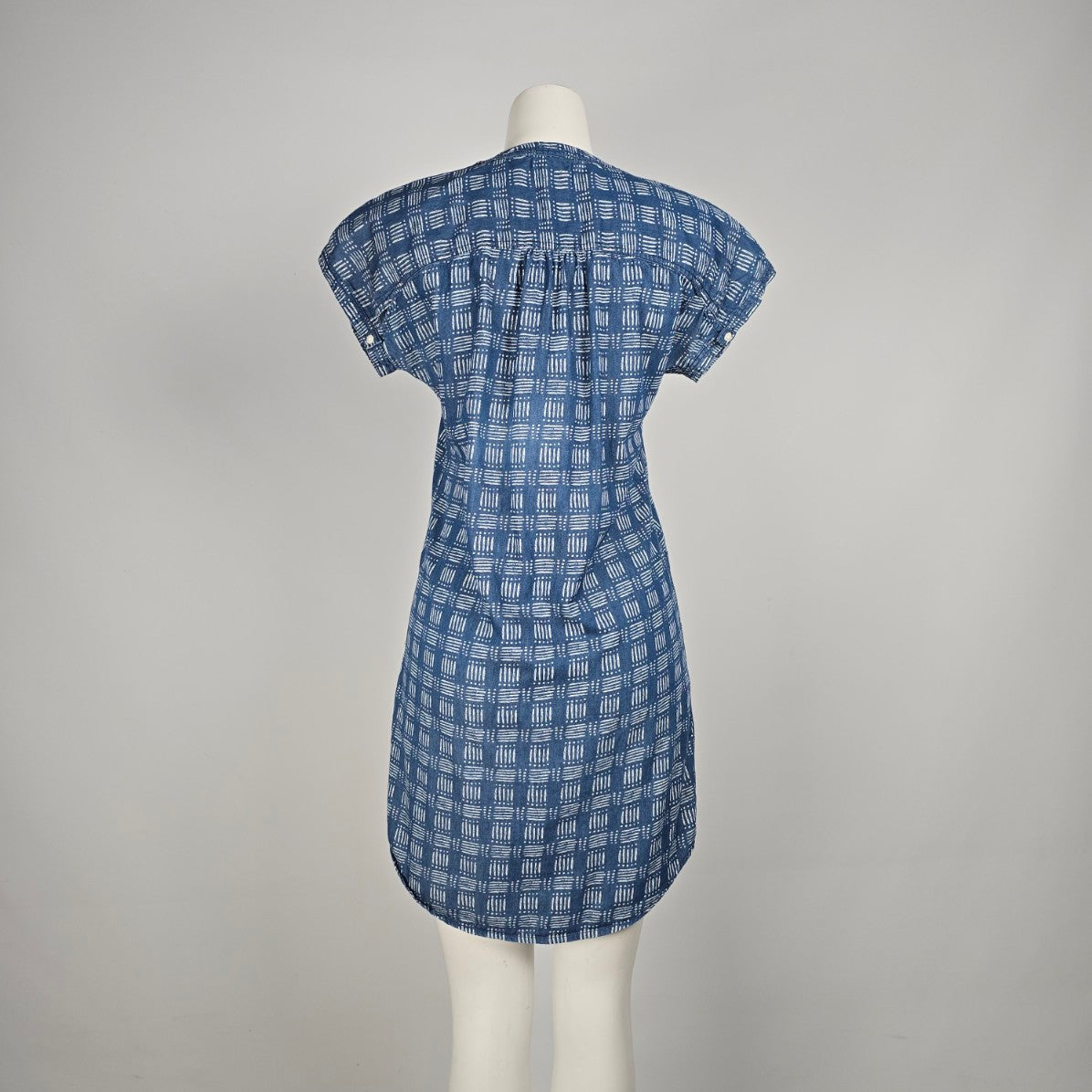 U.S. Polo Assn Blue Cotton Shirt Dress Size M