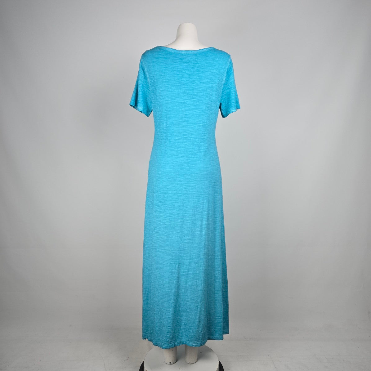 Chico's Aqua Blue Cotton Maxi Dress Size M