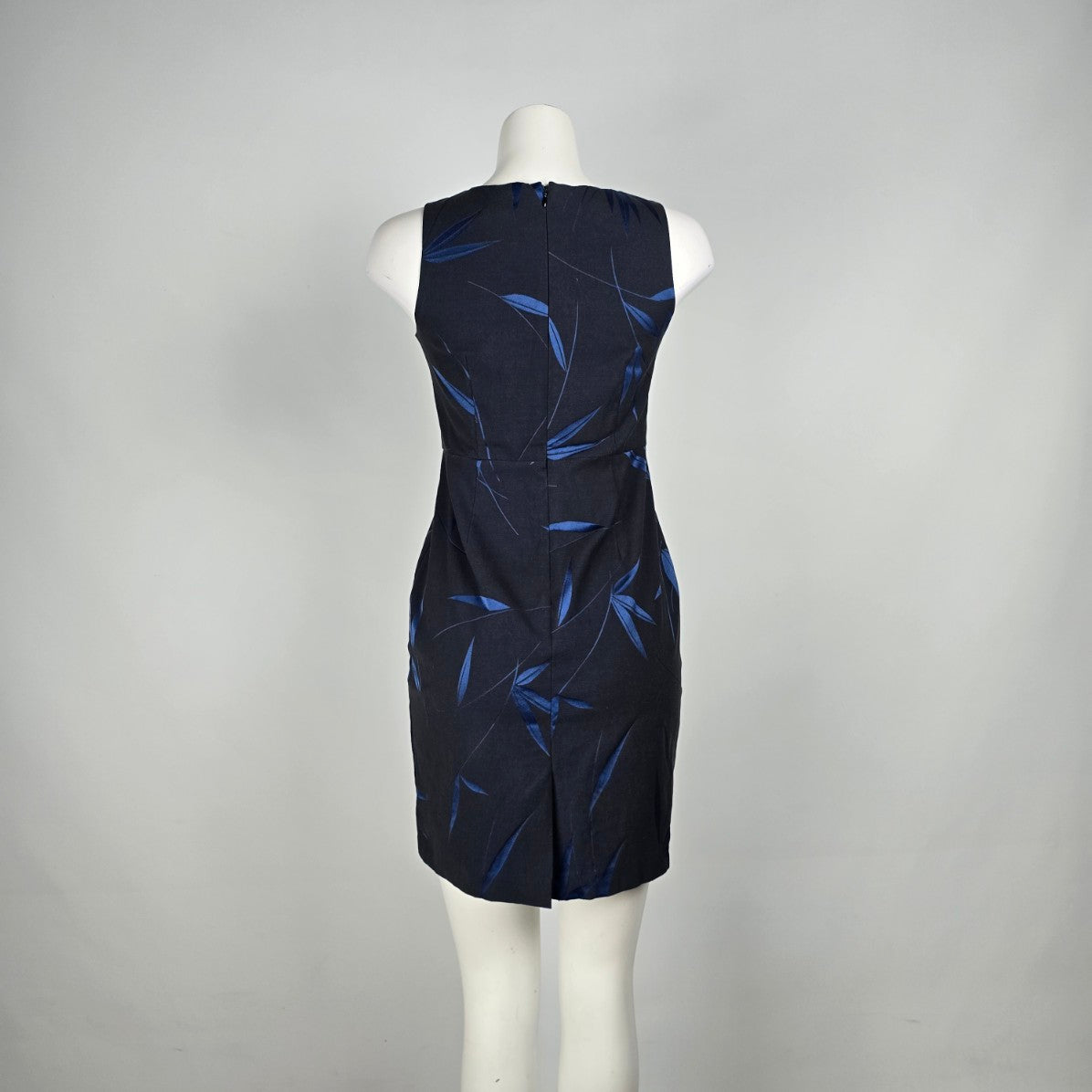 Ann Taylor Petite Black Tropical Print Mini Dress Size 0