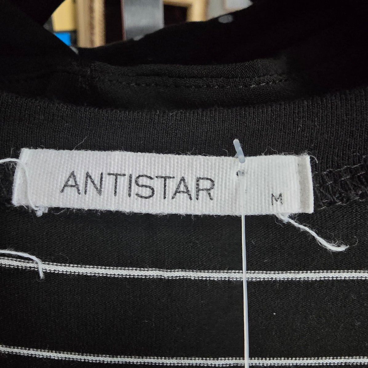 Anistar Black Stripped Maxi Dress Size M