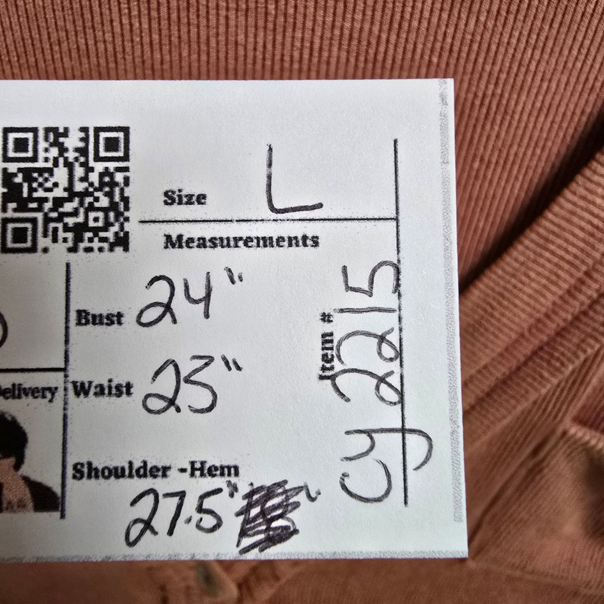 Pol Pink V Neck Button Detail Sleeveless Top Size L