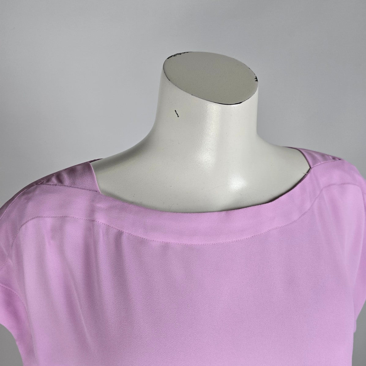 Ann Taylor Lavender Purple Short Sleeve Blouse Size L