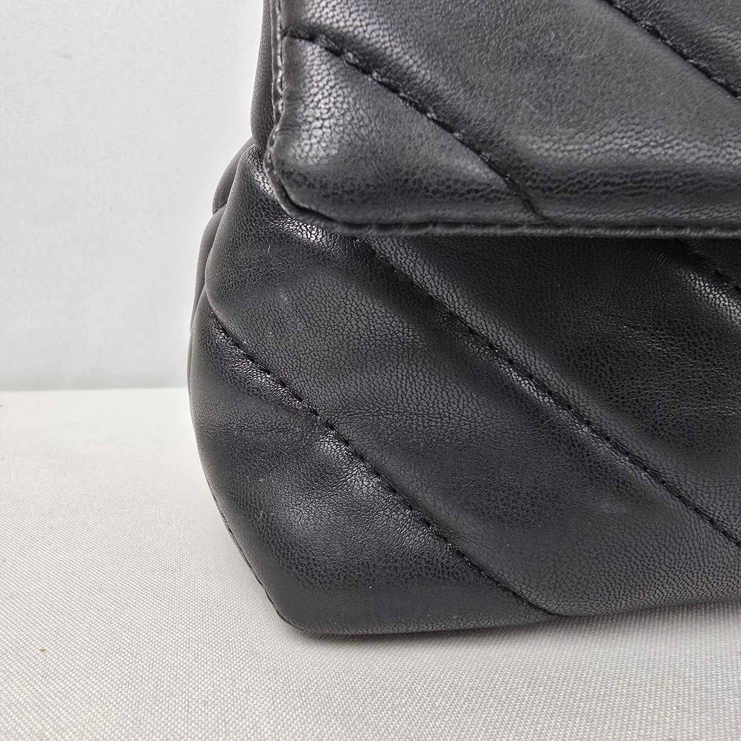 Badgley Mischka Black Quilted Shoulder Purse