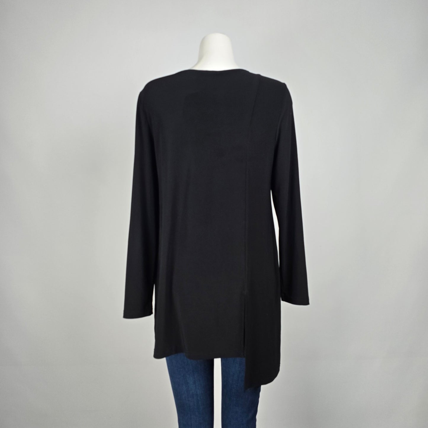 Joseph Ribkoff Black Tunic Top Size 12