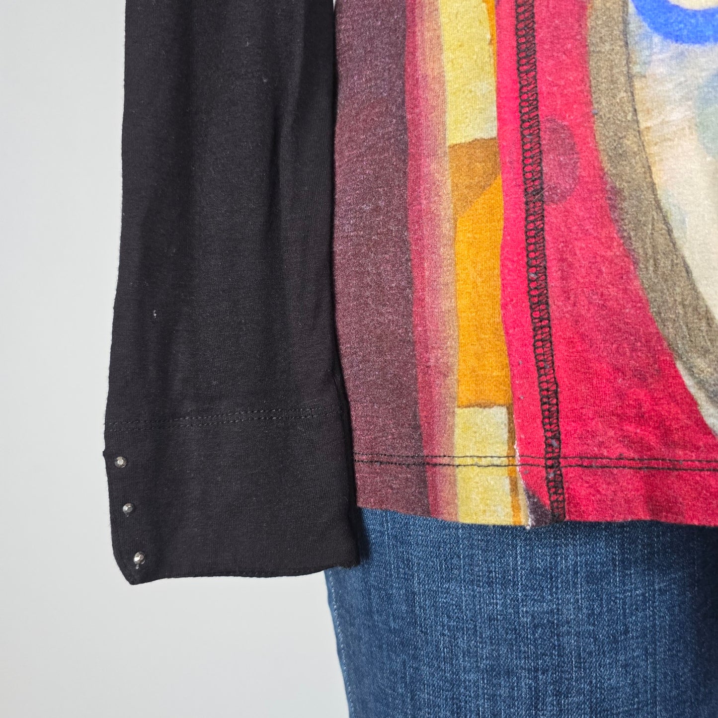 Art by Dolcezza Graphic Print Tunic Top Size M