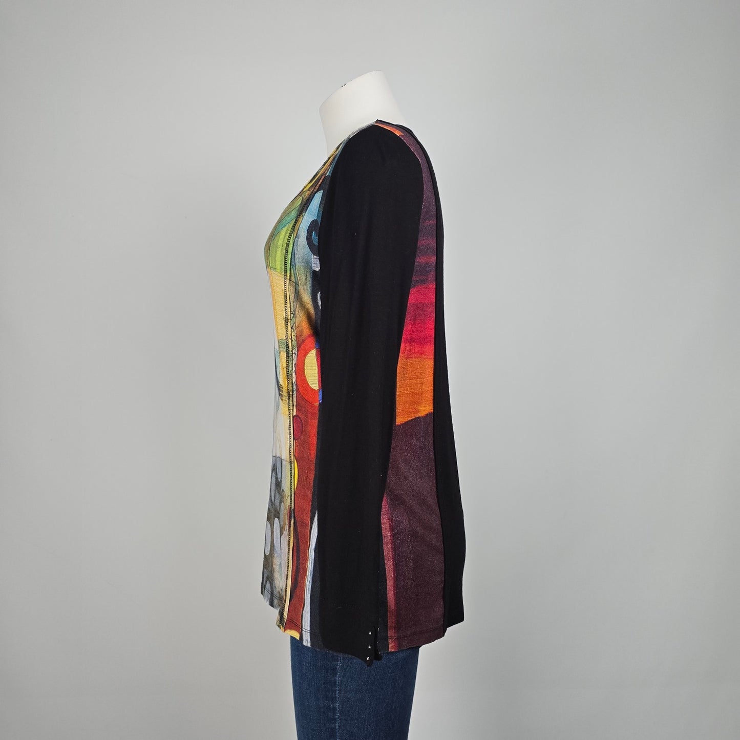 Art by Dolcezza Graphic Print Tunic Top Size M