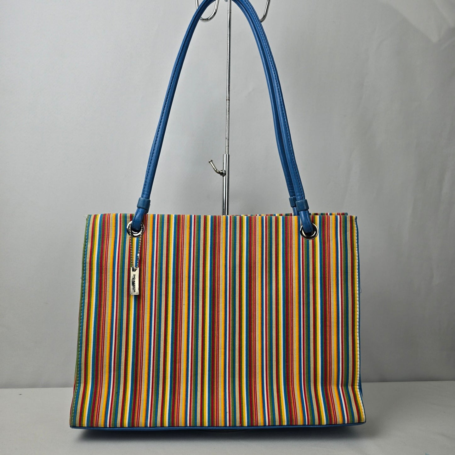 Sag Harbor Blue Stripped Shoulder Purse