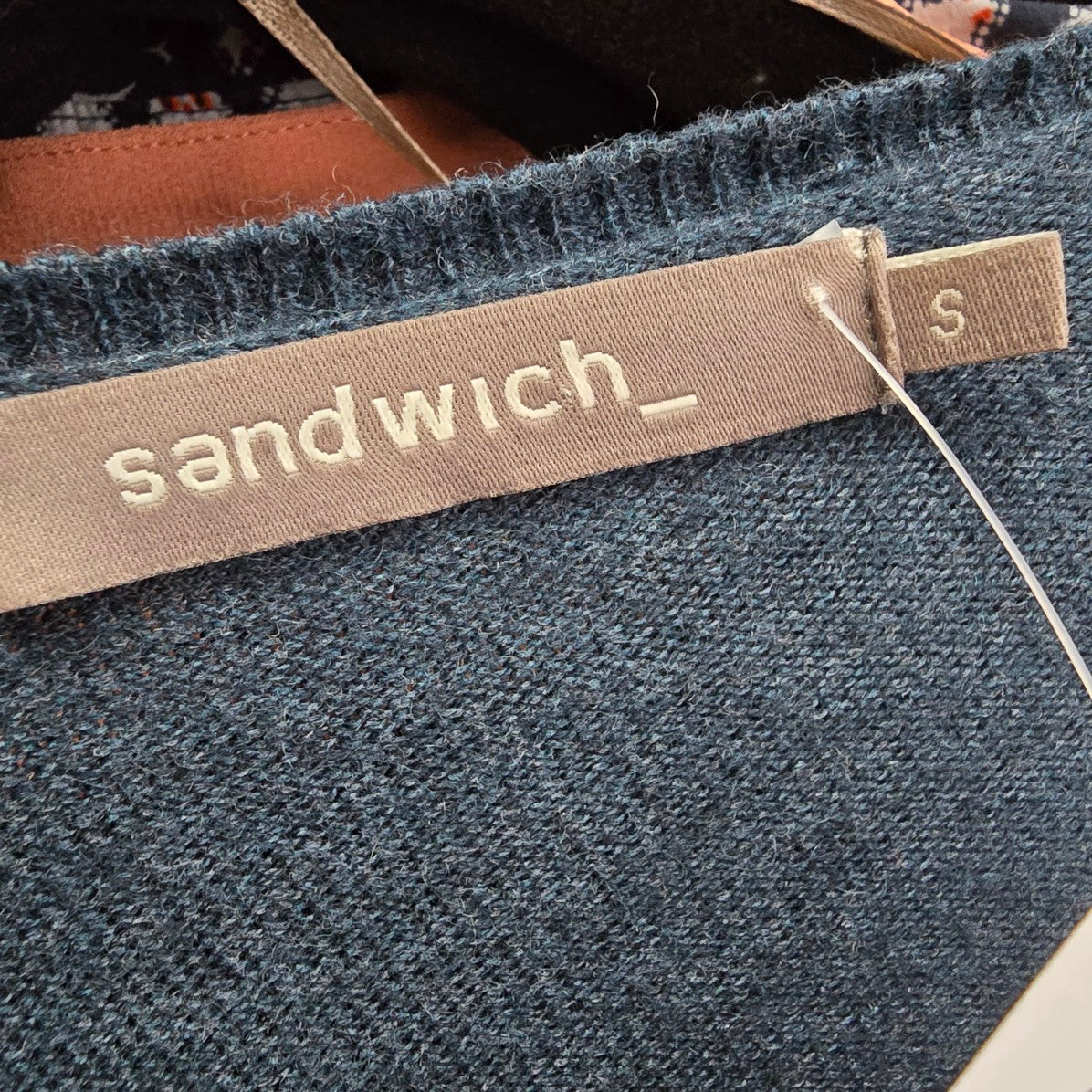Sandwich Blue Cotton Sweater Size S