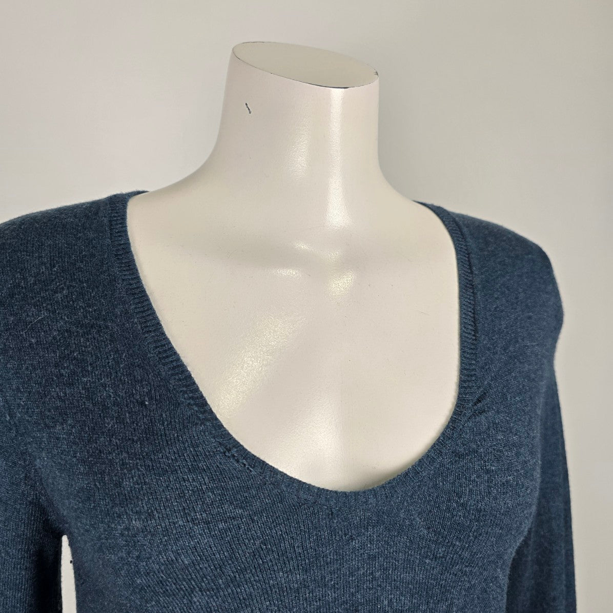 Sandwich Blue Cotton Sweater Size S