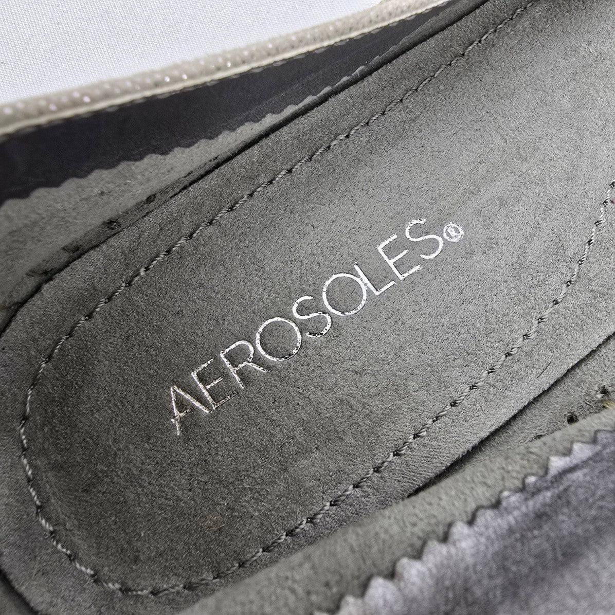 Aerosoles Cream Metallic Espadrilles Flat Shoes Size 10