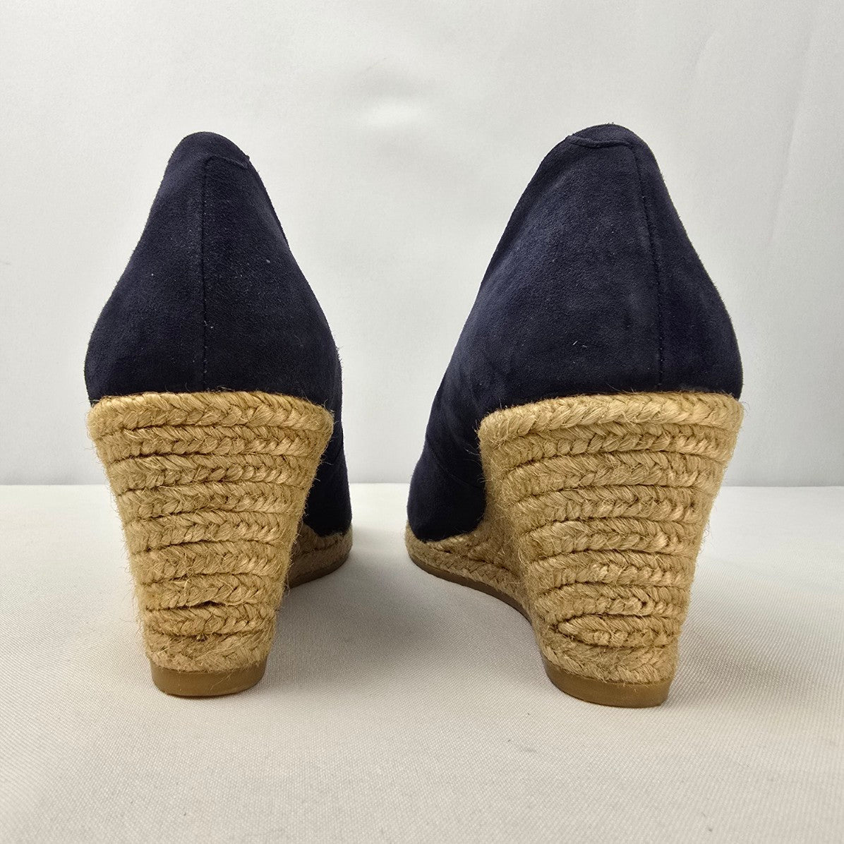 GAIMO Teva Navy Suede Wedge Heel Shoes Size 6.5