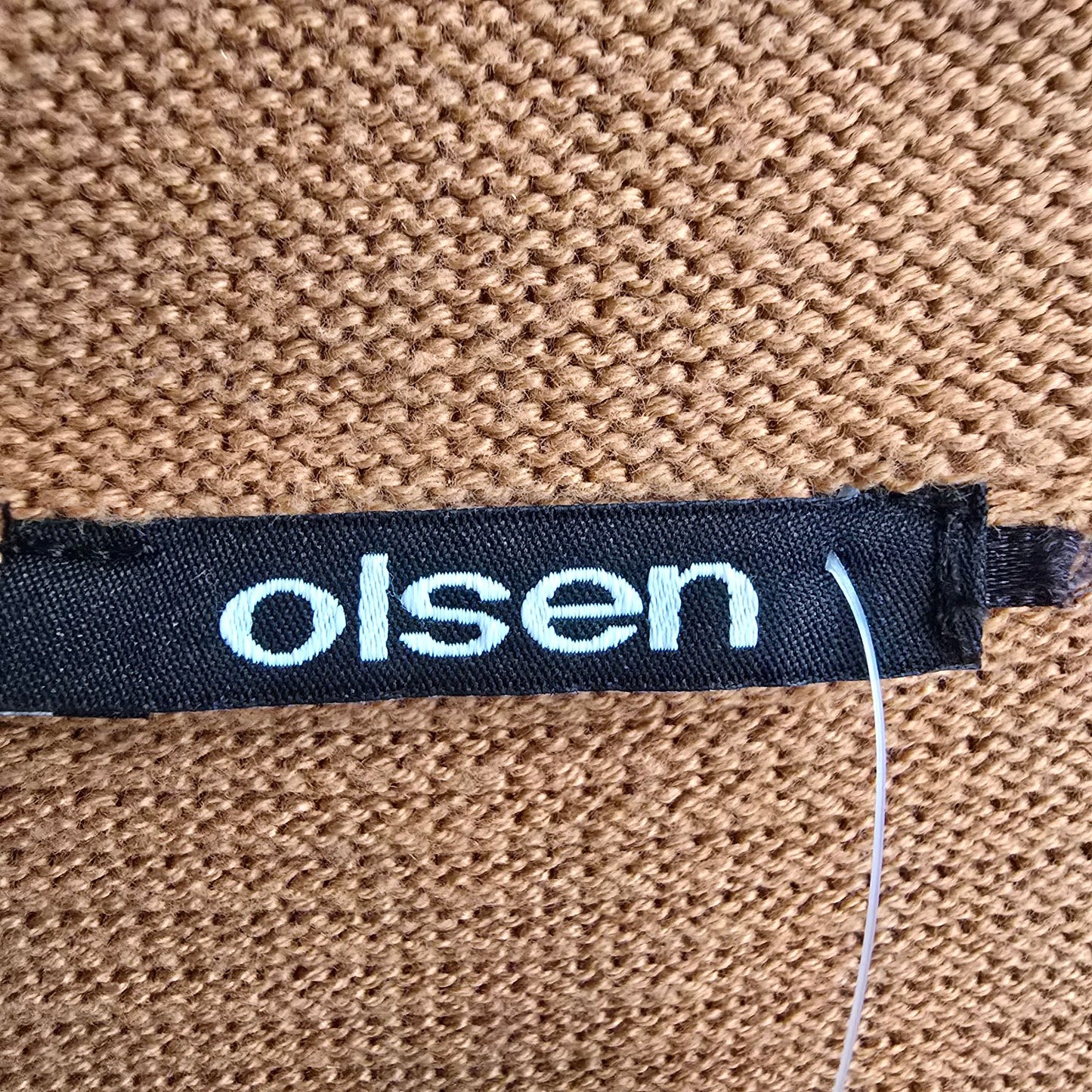Olsen Brown Cotton Knit Cardigan Size 8