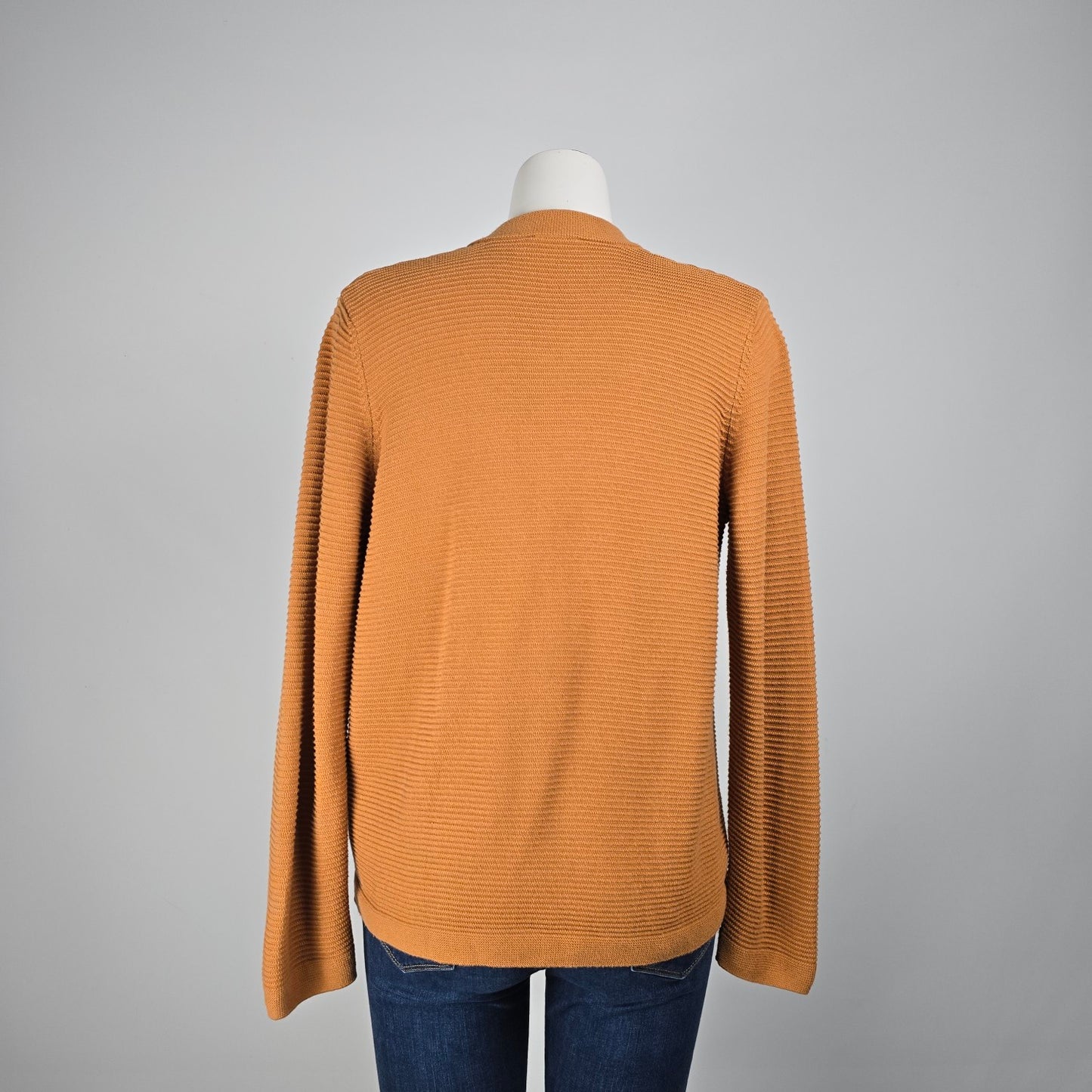 Olsen Brown Cotton Knit Cardigan Size 8