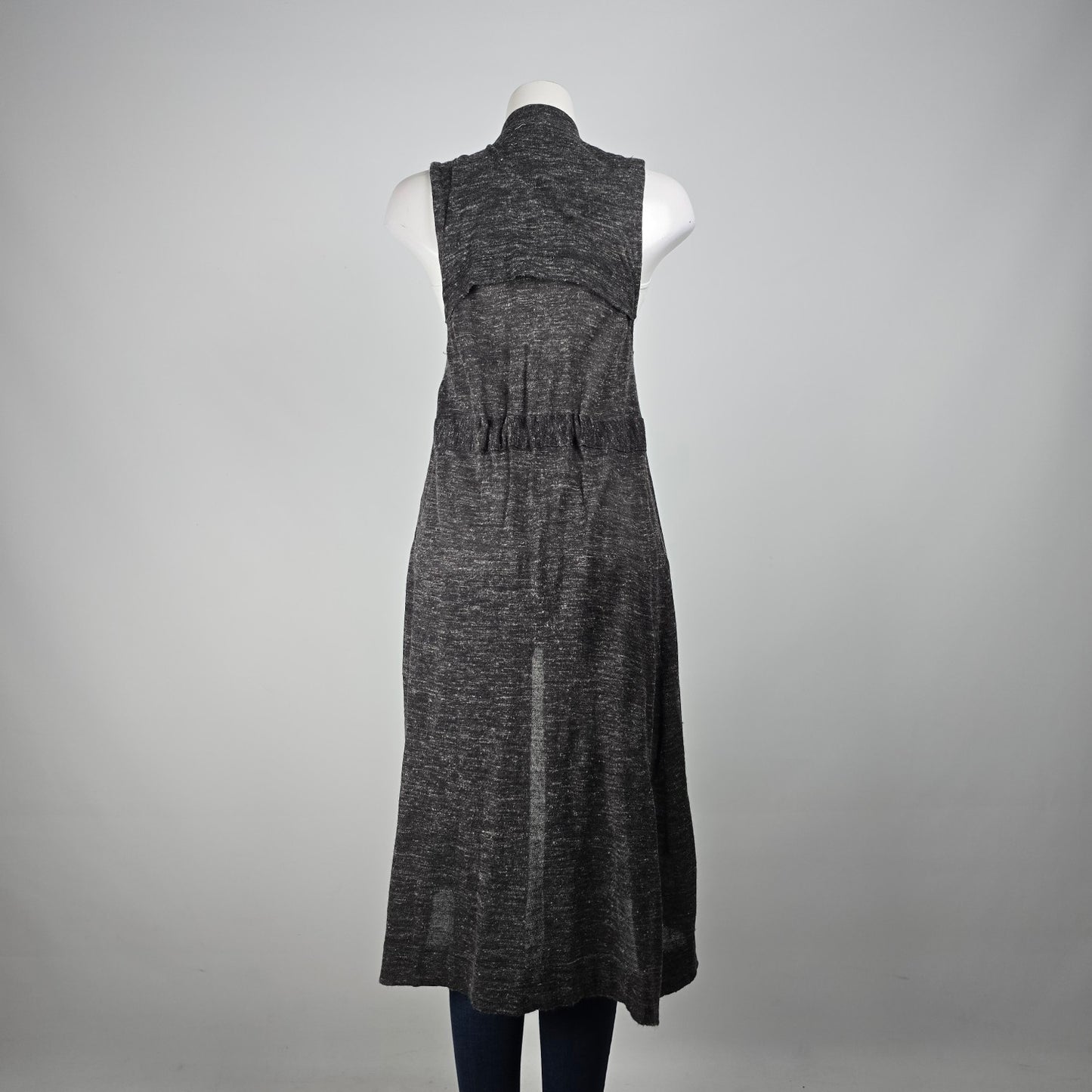 Free People Grey Knit Long Vest Size XS