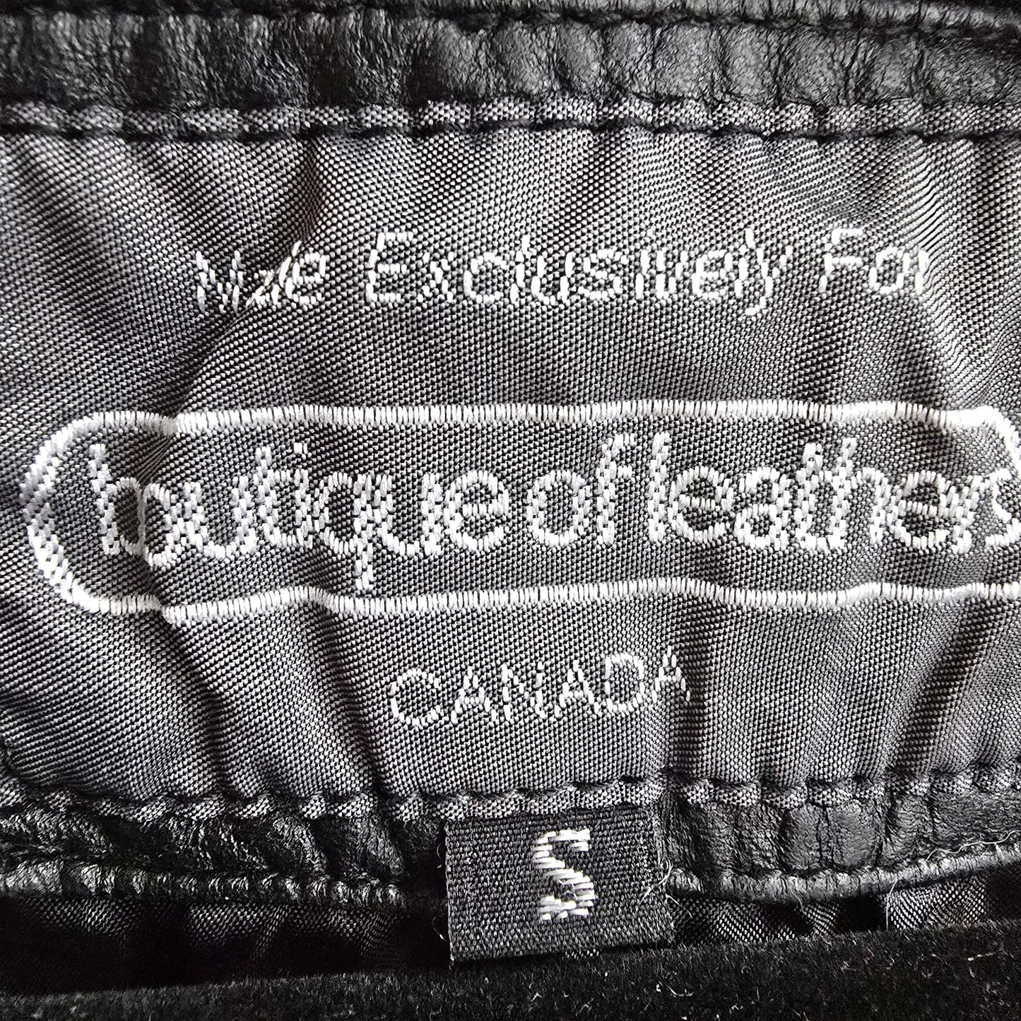 Boutique Of Leathers Black Leather Snap Front Biker Vest Size S