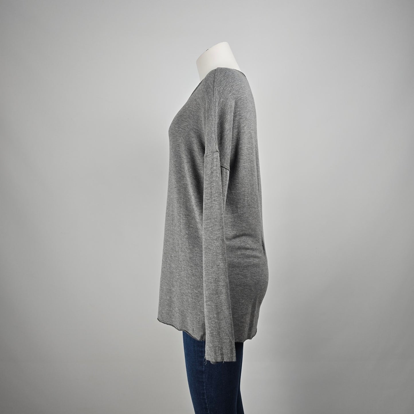 Kit & Ace Grey Long Sleeve Top Size L