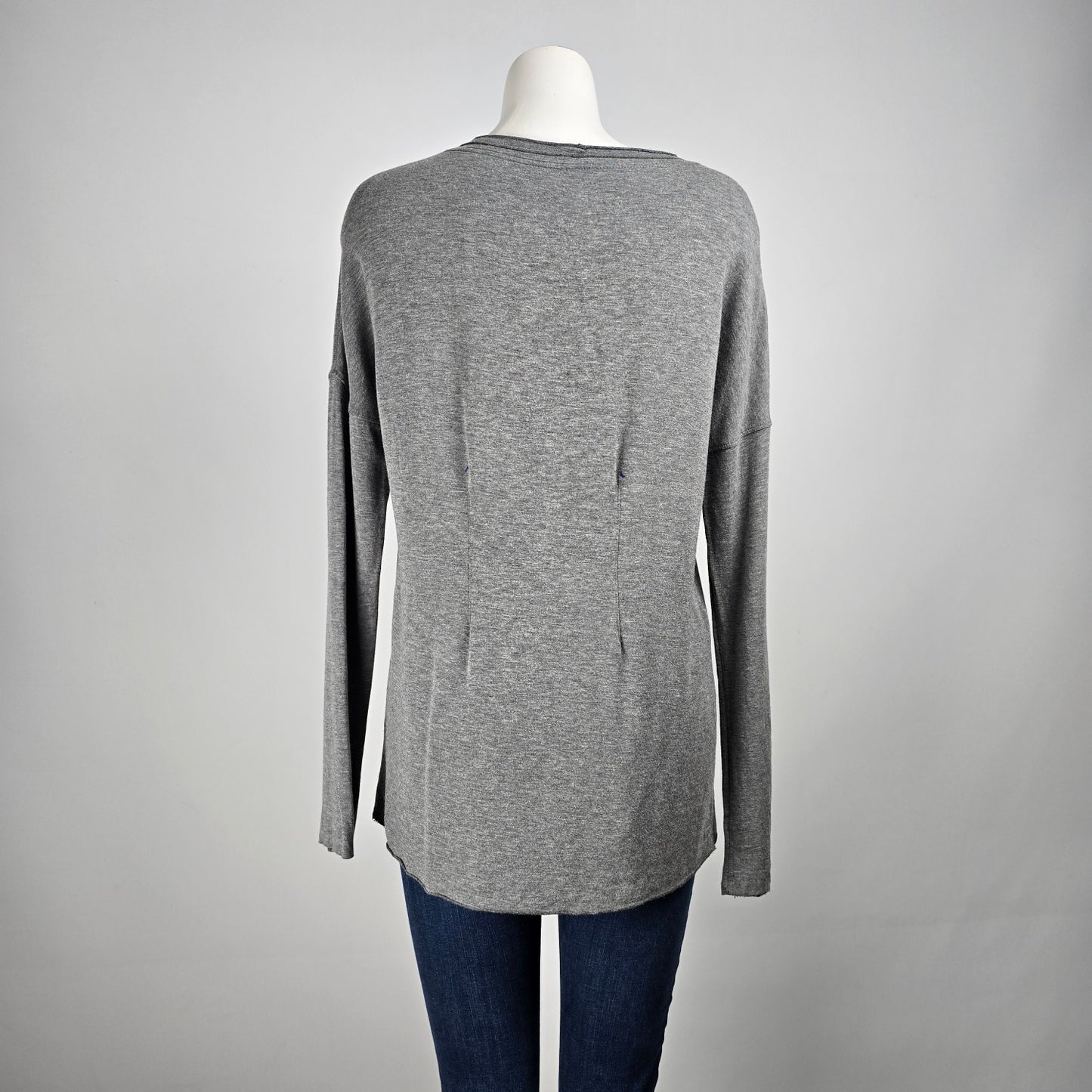 Kit & Ace Grey Long Sleeve Top Size L