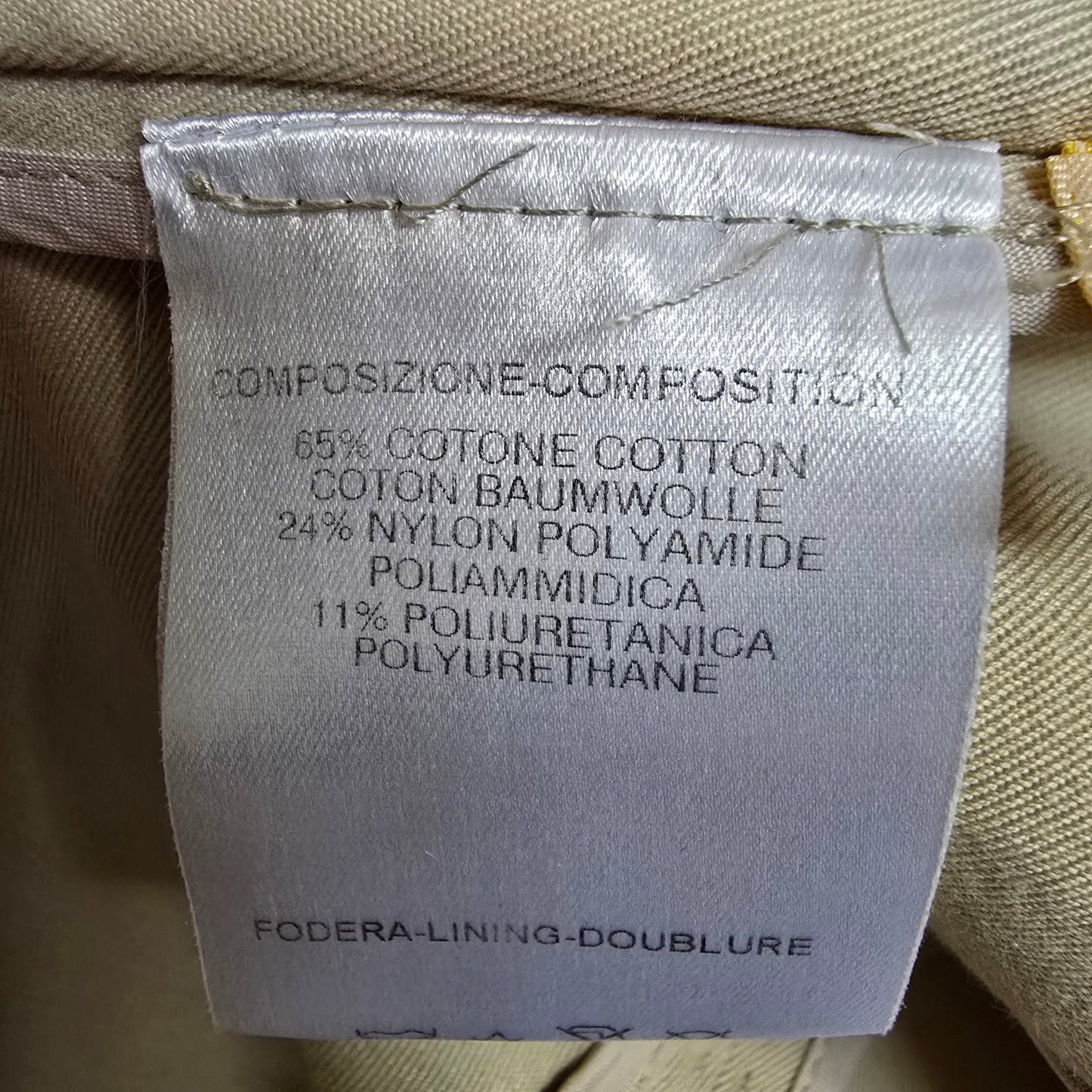 Stella McCartney Cream Cotton Pea Coat Size 10