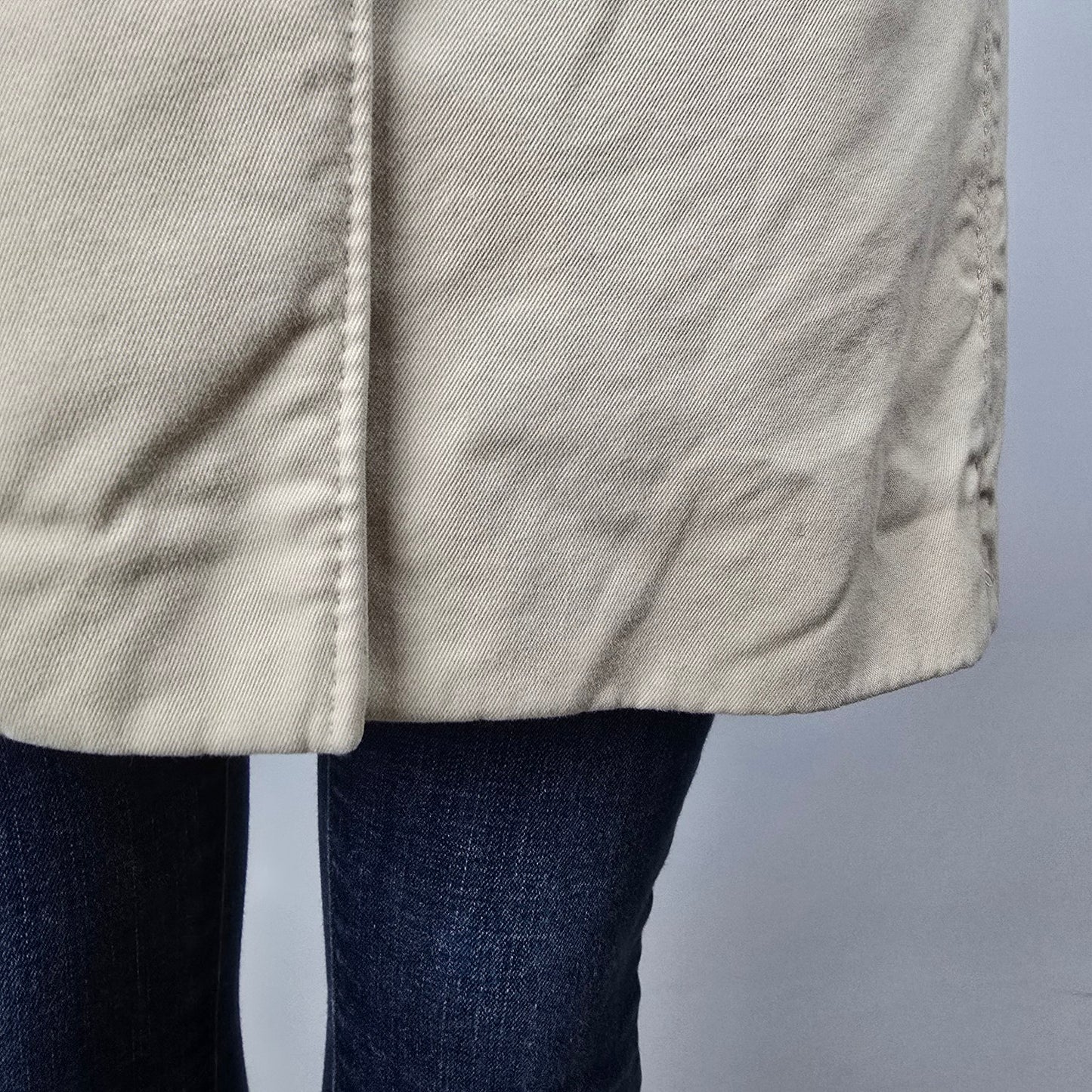 Stella McCartney Cream Cotton Pea Coat Size 10
