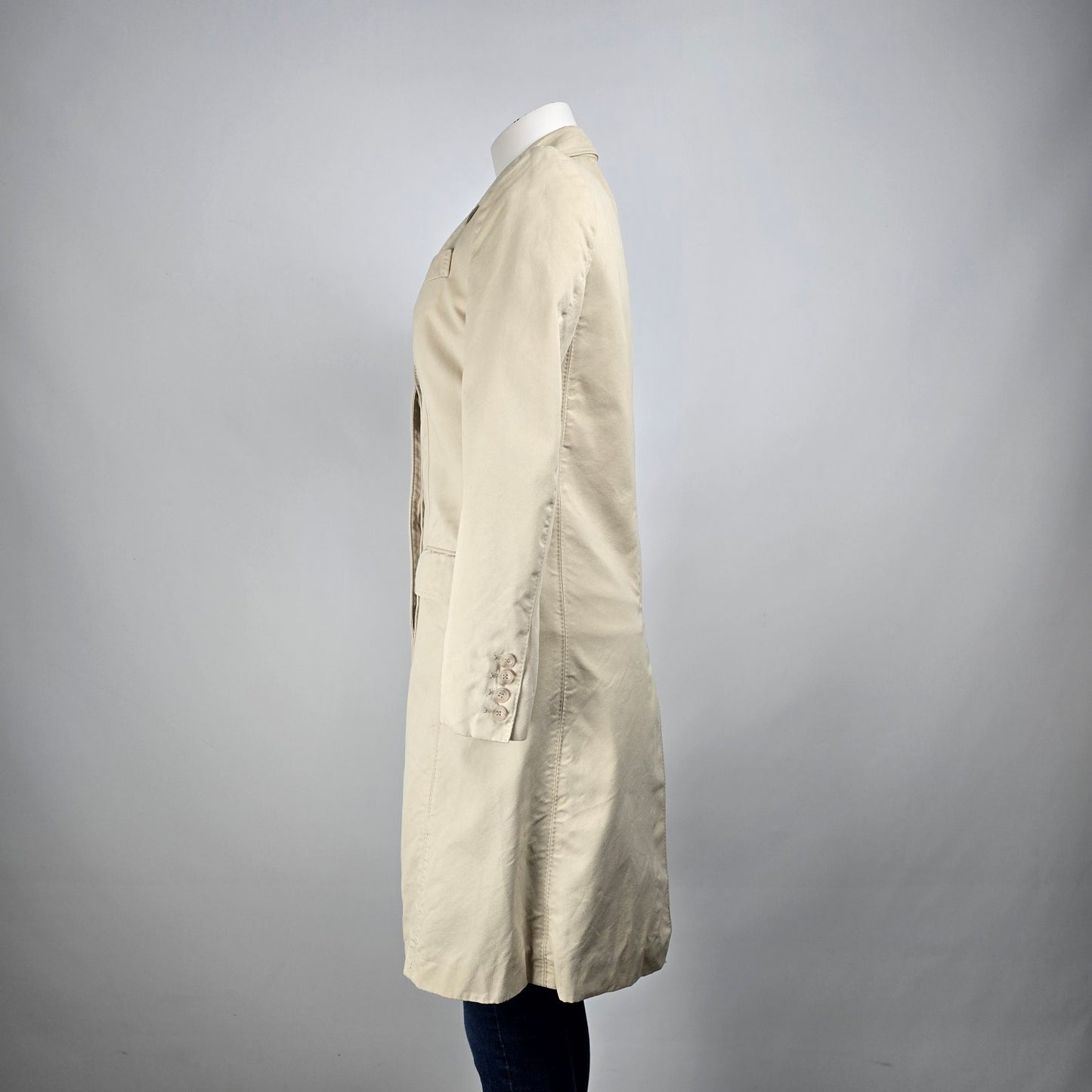 Stella McCartney Cream Cotton Pea Coat Size 10