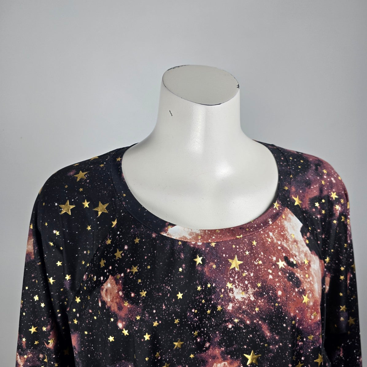 Torrid Black Celestial Print Long Sleeve Top Size 3X