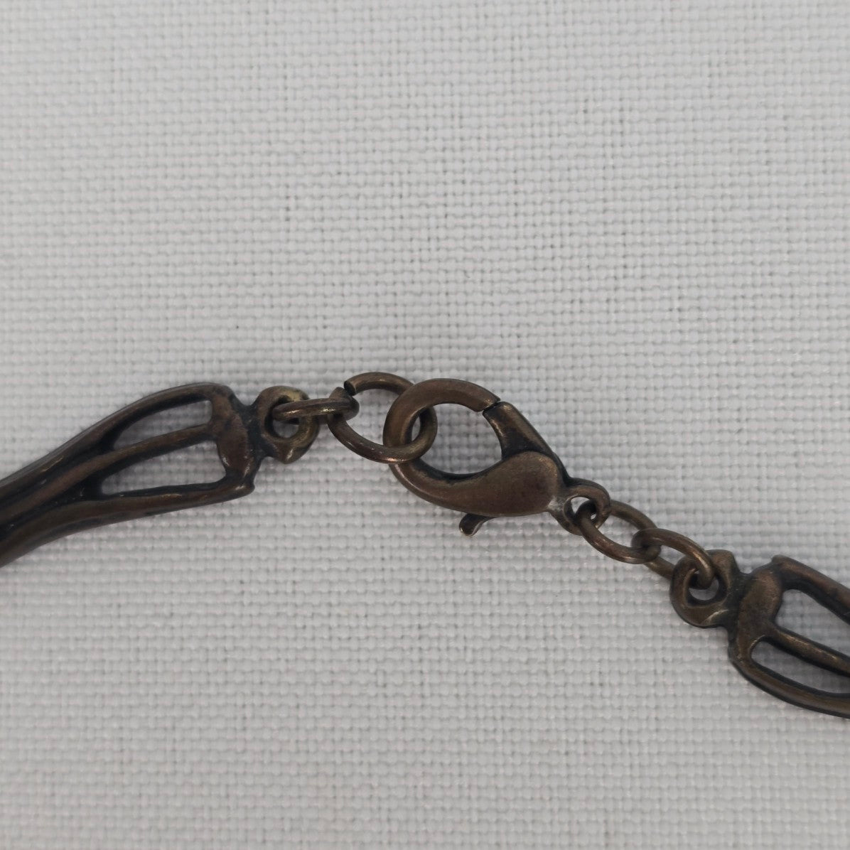Brown & Cream Beaded Drop Pendant Collar Necklace
