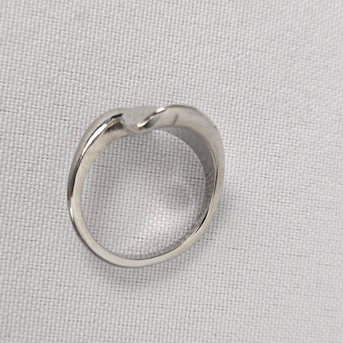 Silver Tone Wrap Ring Size 7.5
