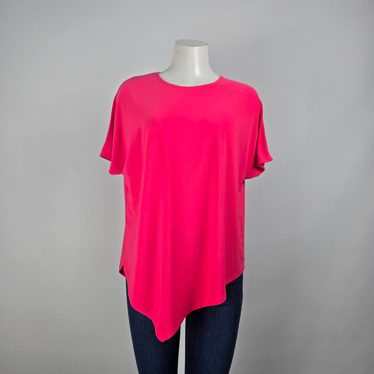 Joseph Ribkoff Pink Asymmetrical Top Size 10