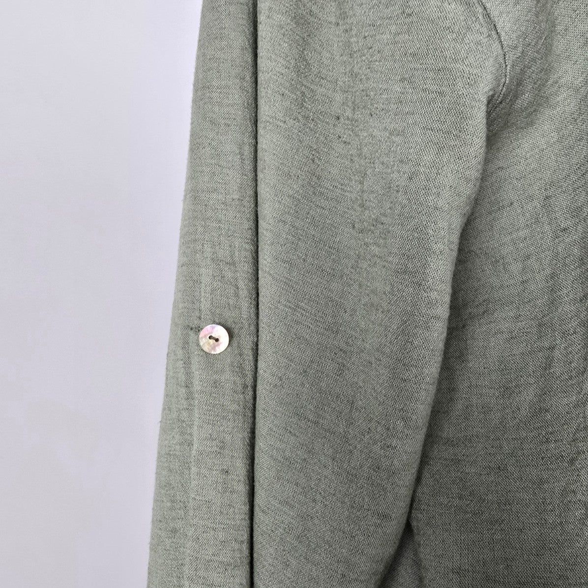 Bellambria Green Linen Cardigan Size 3X