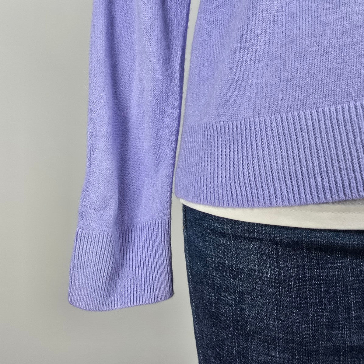 Blue Knit Super Soft Button Up Cardigan Size L