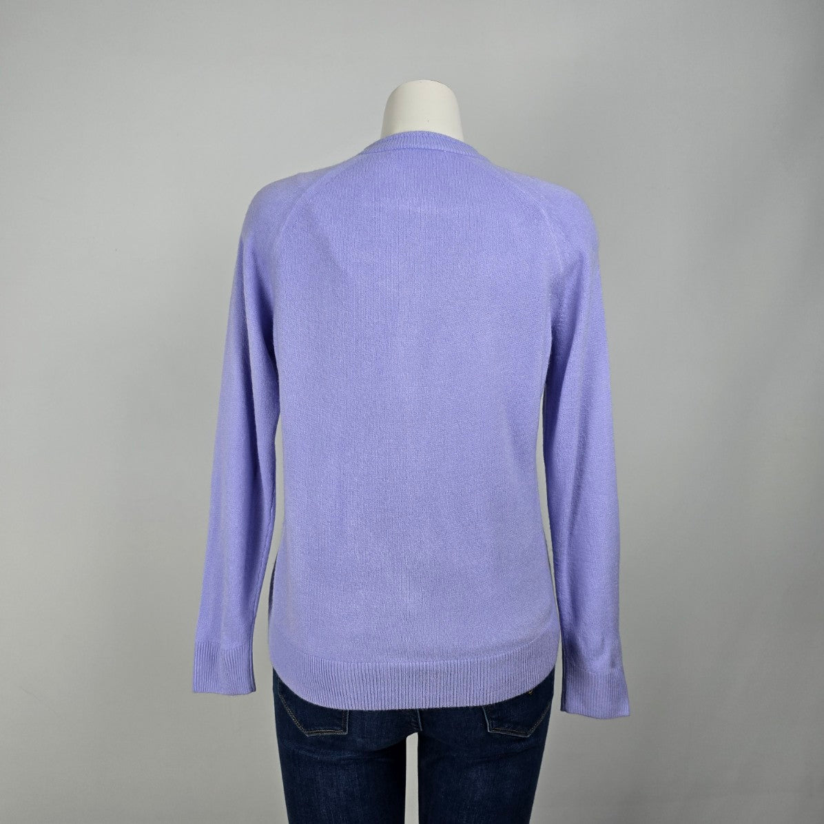 Blue Knit Super Soft Button Up Cardigan Size L