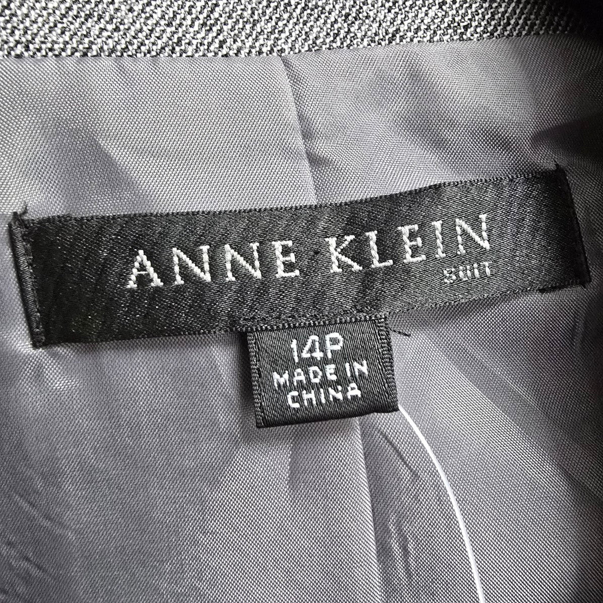 Anne Klein Grey Button Up Blazer Size 14P