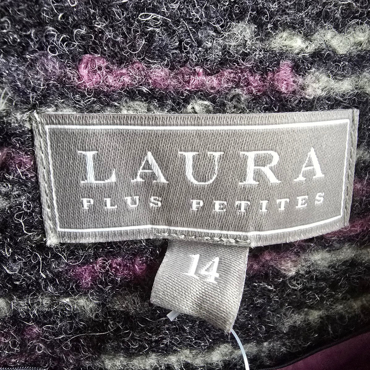 Laura Purple Tweed Blazer Size 14